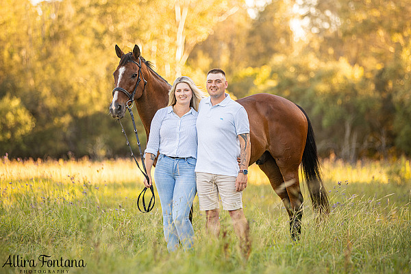 Georgia and Baz's photo session at home